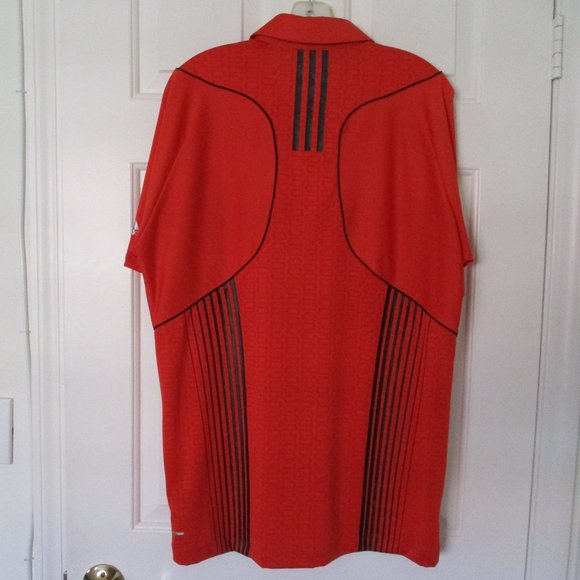 adidas ClimaCool Formotion Mens S/S Red Golf Polo Shirt NWOT - Size Large - Picture 3 of 3